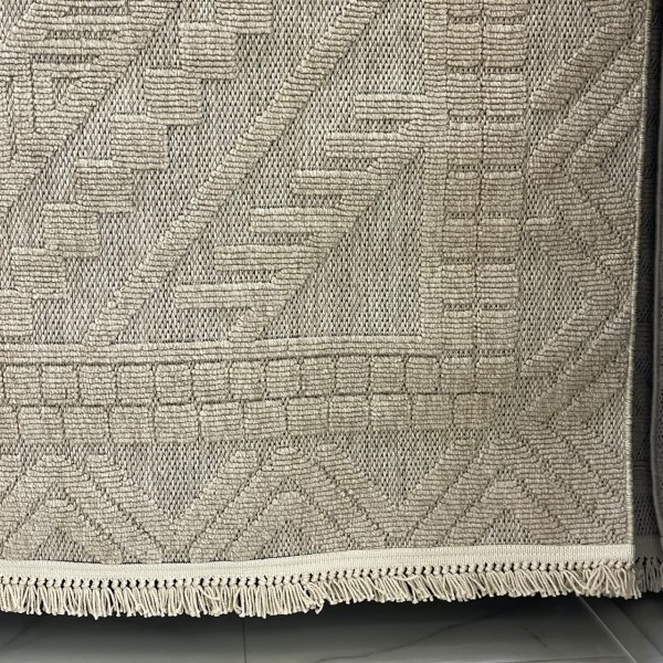 Turkish PICASSO Jute Rug RE7509 BEIGE Size 200*300
