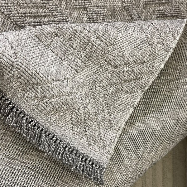 Turkish PICASSO Jute Rug RE7509 Light gray Size 150*220