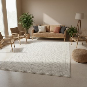 سجاد خيش بيكاسو تركي RE7509 ايفوري مقاس 50*80