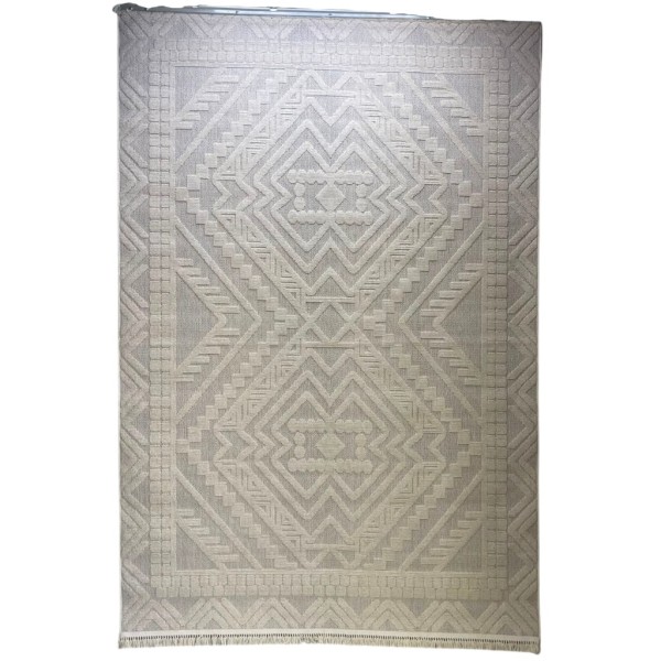 Turkish PICASSO Jute Rug RE7509 IVORY Size 80*150