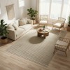 Turkish PICASSO Jute Rug RE7510 BEIGE Size 100*300