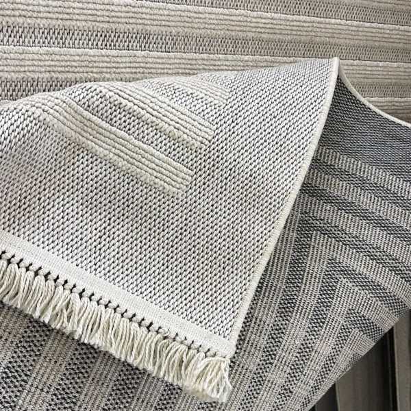 Turkish PICASSO Jute Rug RE7510 IVORY Size 100*200