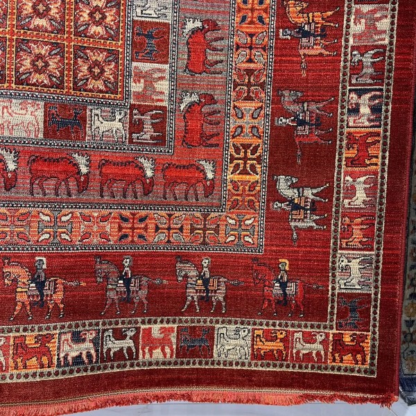 سجاد بلاتينيوم افغاني بخاري تركي H0171B احمر مقاس 250*350