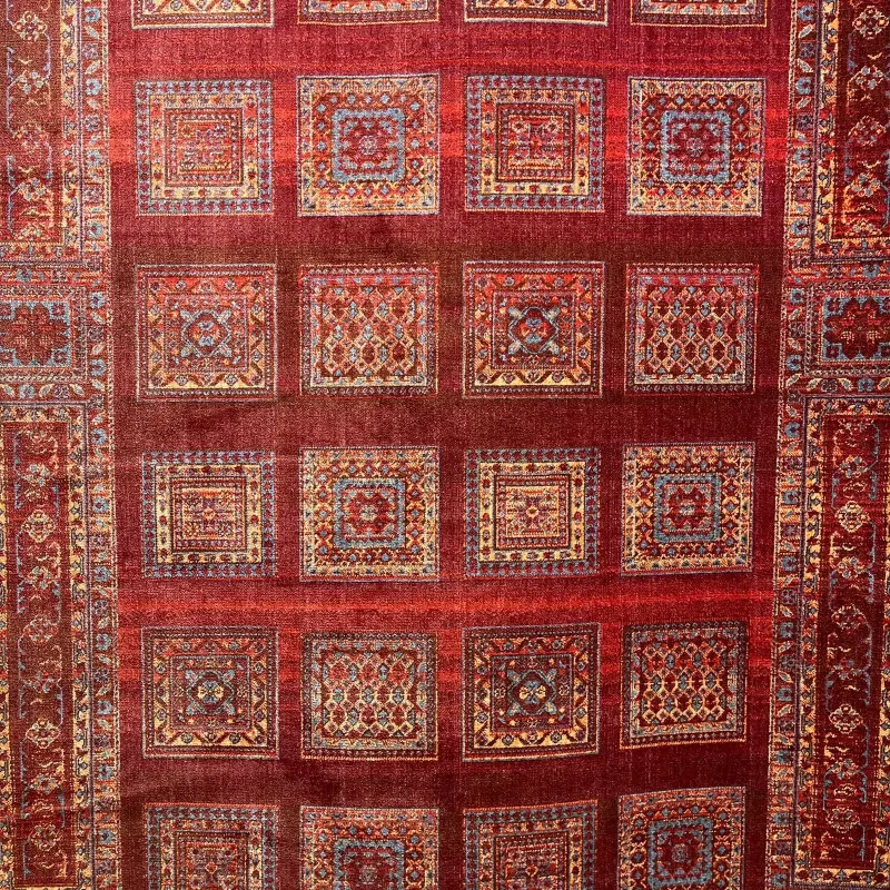 سجاد بلاتينيوم افغاني بخاري تركي H0181B احمر مقاس 80*150