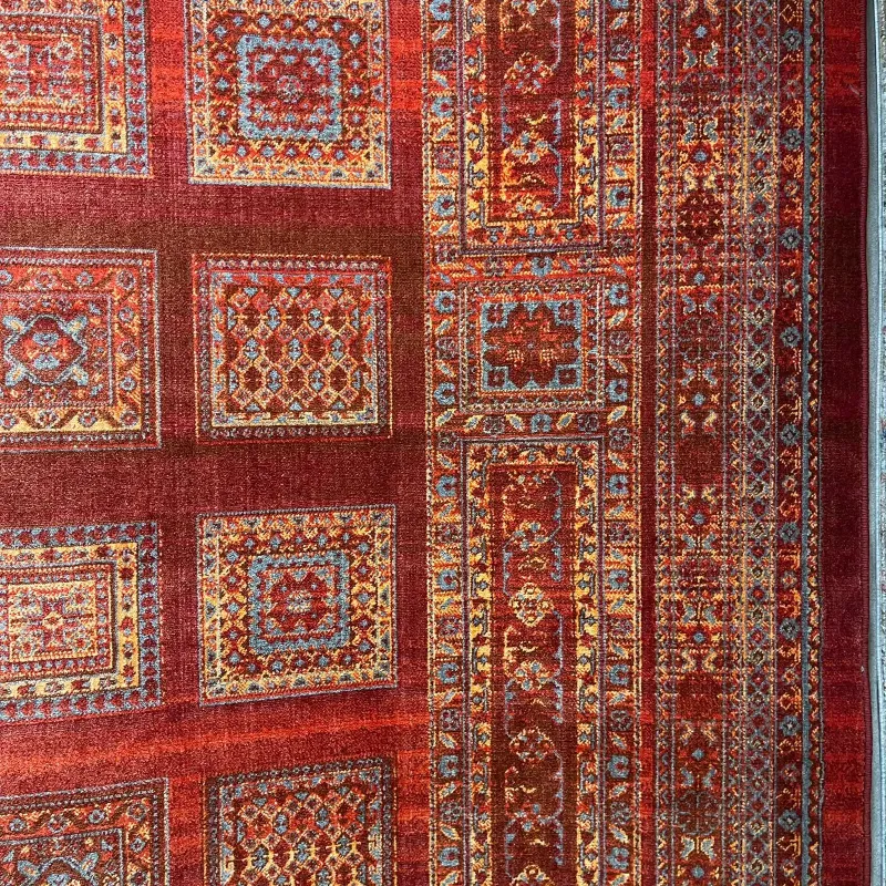 سجاد بلاتينيوم افغاني بخاري تركي H0181B احمر مقاس 80*150