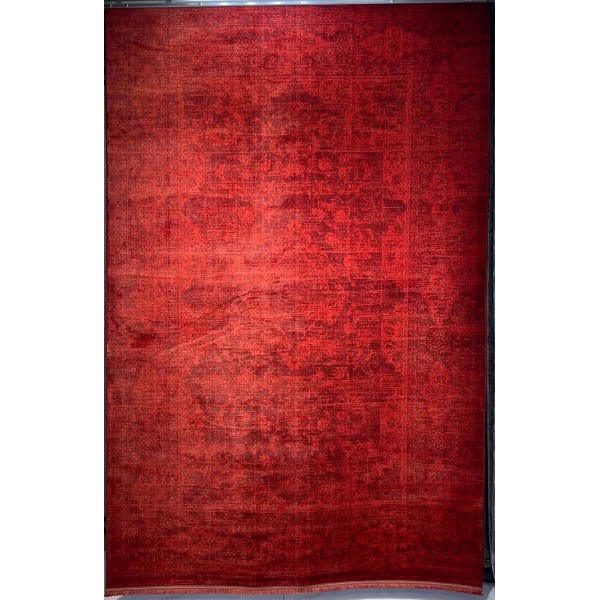 Platinum Afghan Bukhari Turkish Rug H0195C Red Size 200*300