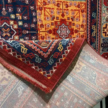 سجاد بلاتينيوم افغاني بخاري تركي OL406C احمر مقاس 100*300