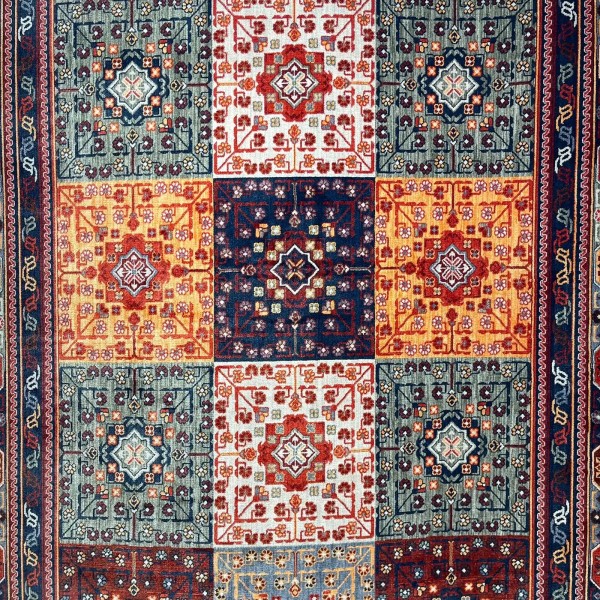 Platinum Afghan Bukhari Turkish Rug OL406C Red Size 150*220