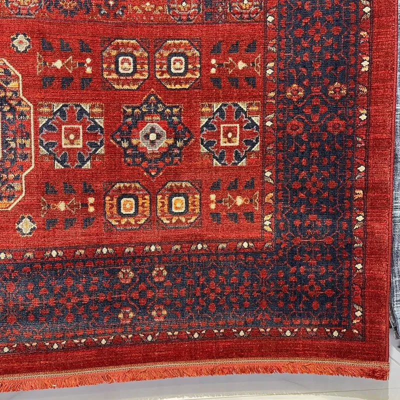 سجاد بلاتينيوم افغاني بخاري تركي OL417B احمر مقاس 400*500