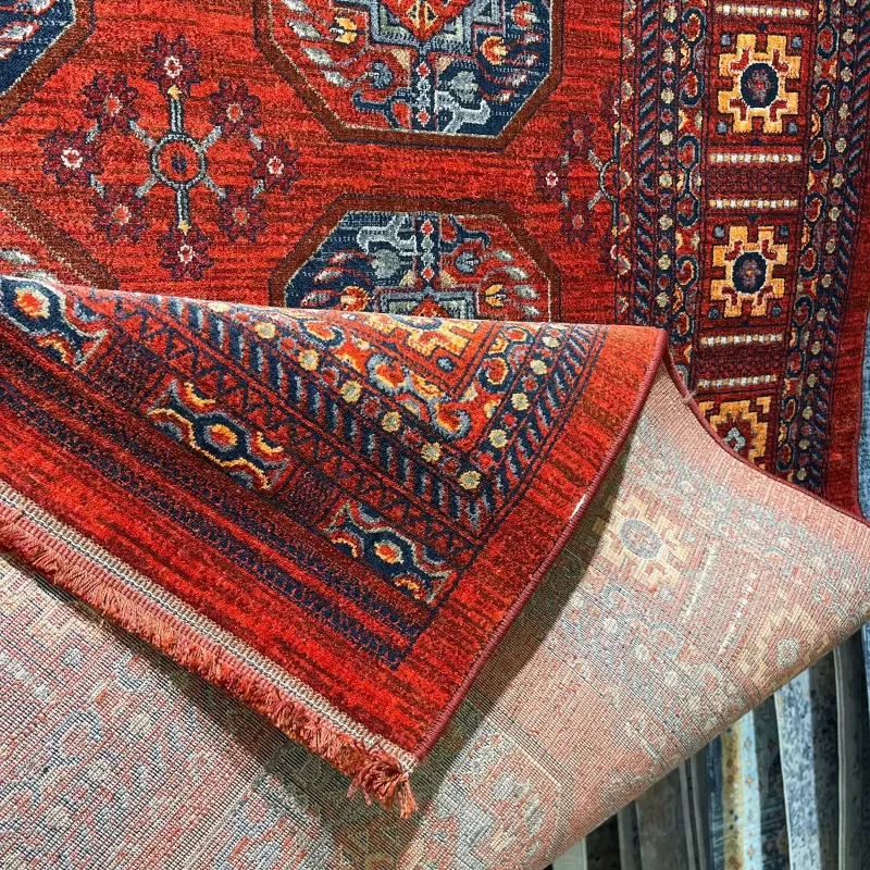 سجاد بلاتينيوم افغاني بخاري تركي OL433A احمر مقاس 100*300