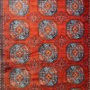 Platinum Afghan Bukhari Turkish Rug OL433A Red Size 150*220