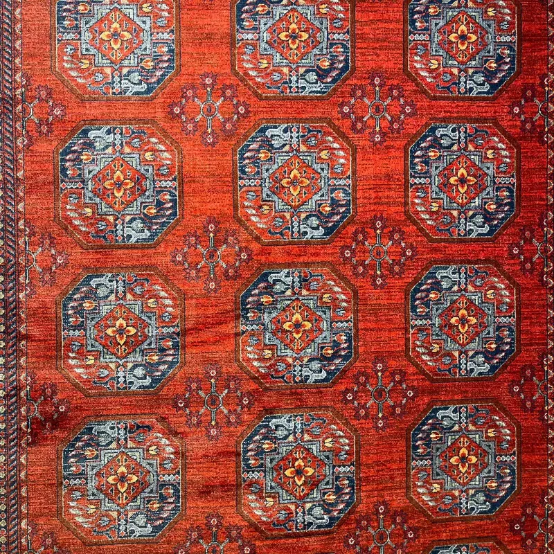 سجاد بلاتينيوم افغاني بخاري تركي OL433A احمر مقاس 100*300