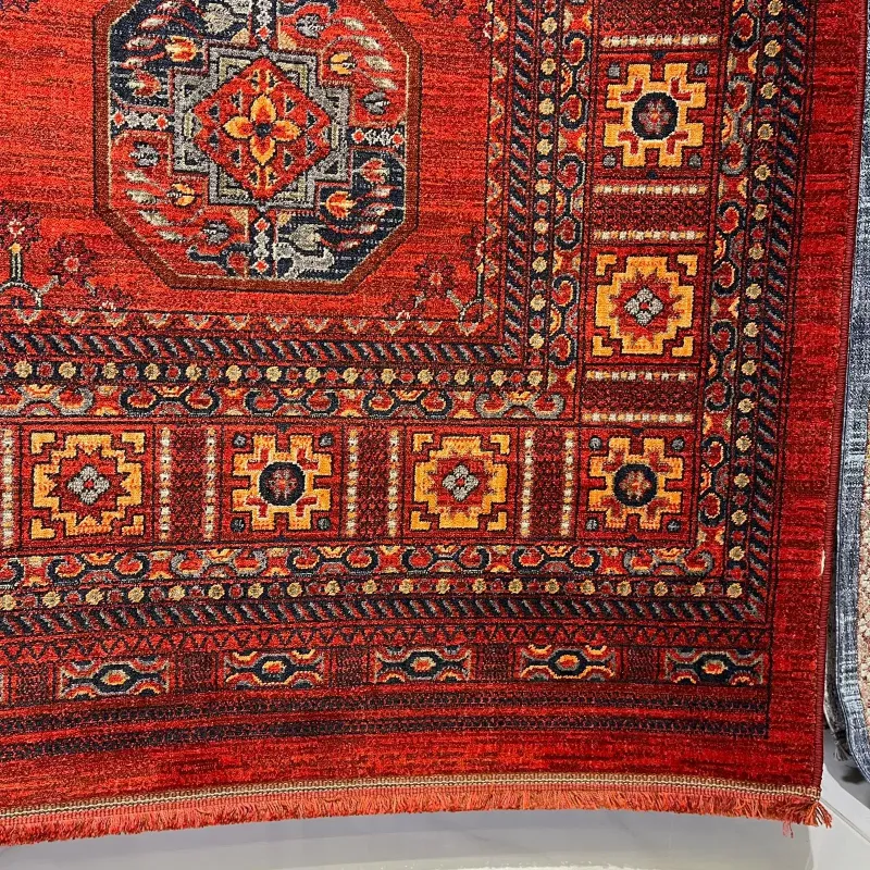 سجاد بلاتينيوم افغاني بخاري تركي OL433A احمر مقاس 100*300
