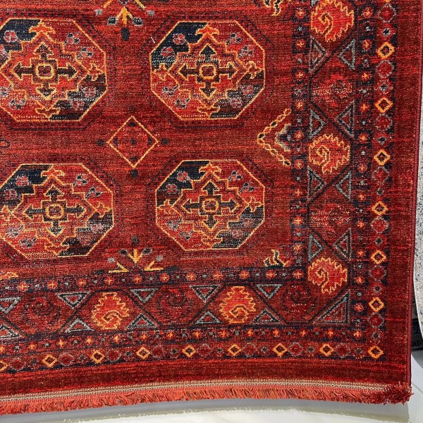 سجاد بلاتينيوم افغاني بخاري تركي OL434B احمر مقاس 300*400