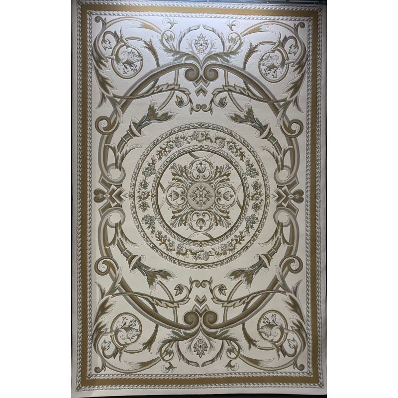 سجاد تركي رجوة G0710K ابيض اخضر مقاس 200*300