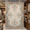 RAMADA Turkish Rug Korean 43631A CREAM AQUA - 100x200 cm Area Rug