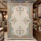 RAMADA Turkish Rug Korean 43631A CREAM AQUA - 100x200 cm Area Rug