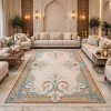RAMADA Turkish Rug Korean 43631A CREAM AQUA - 100x200 cm Area Rug