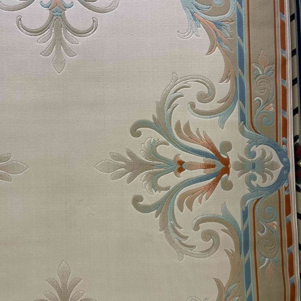 RAMADA Turkish Rug Korean 43631A CREAM AQUA - 100x200 cm Area Rug