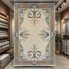 RAMADA Turkish Rug Korean 43631A CREAM brown - 400x500 cm Jumbo Carpet