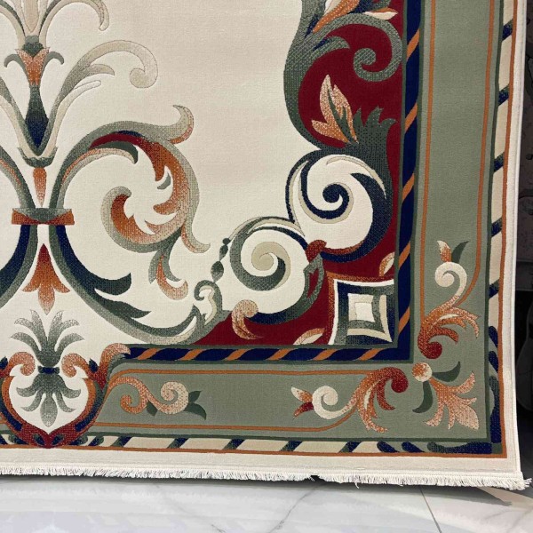 RAMADA Turkish Rug Korean 43631A green - 100x200 cm Area Rug