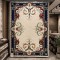 RAMADA Turkish Rug Korean 43631A NAVY RED - 100x200 cm Area Rug