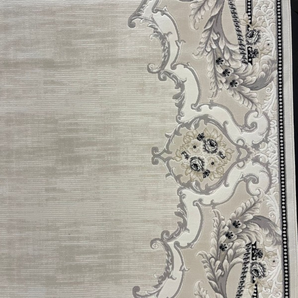 Turkish Lorian 41254A Rug Black cream Size 80*150