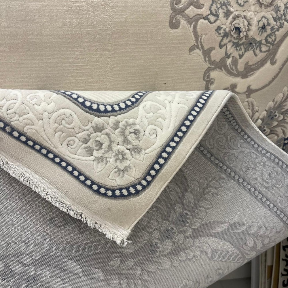 سجاد تركي لوريان 41254A بيج فاتح سماوي مقاس 200*300