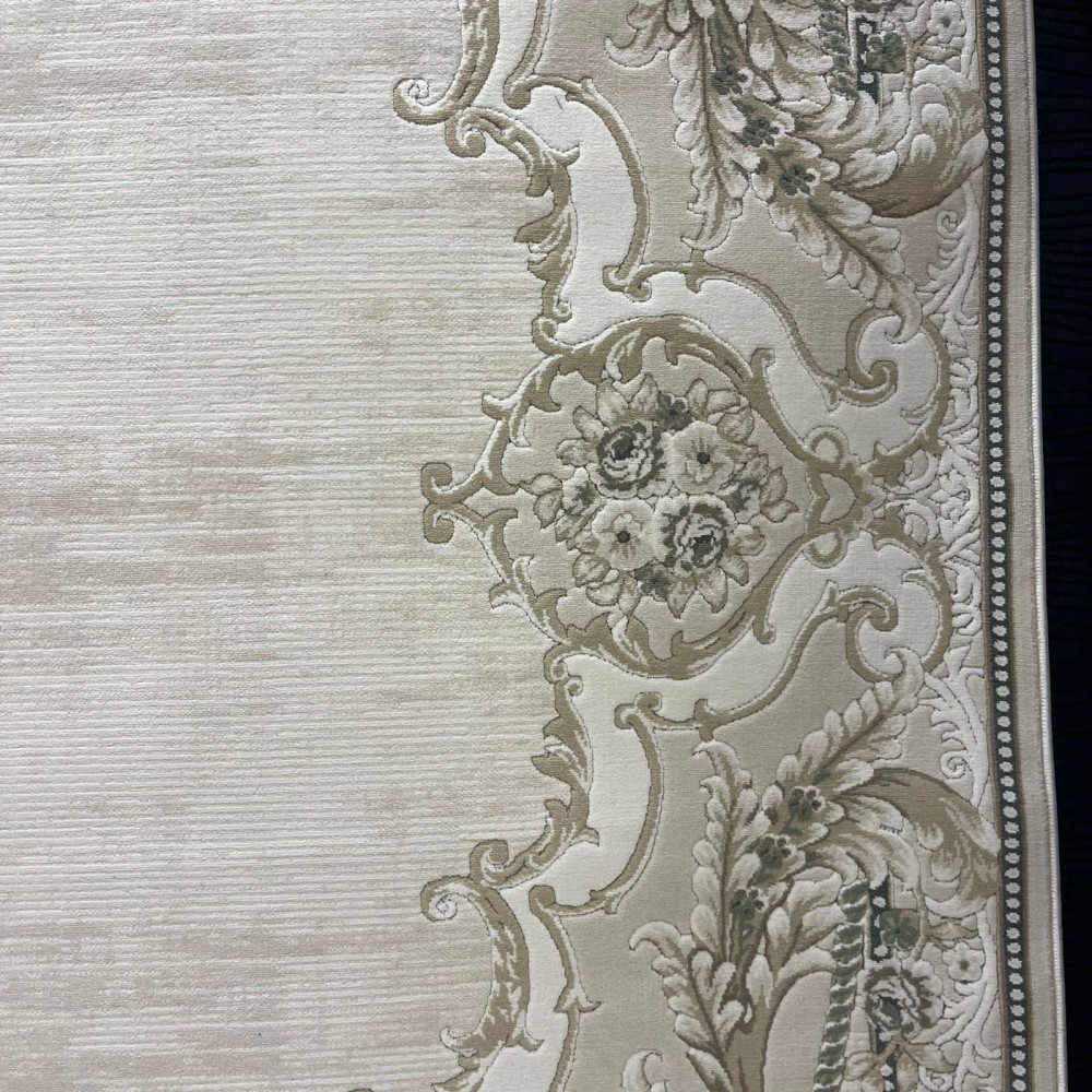 سجاد تركي لوريان 41254A بيج فاتح رصاصي مقاس 400*500