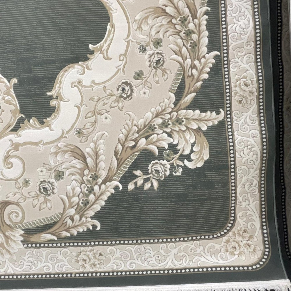 سجاد تركي لوريان 41254A بيج فاتح بترولي مقاس 80*150