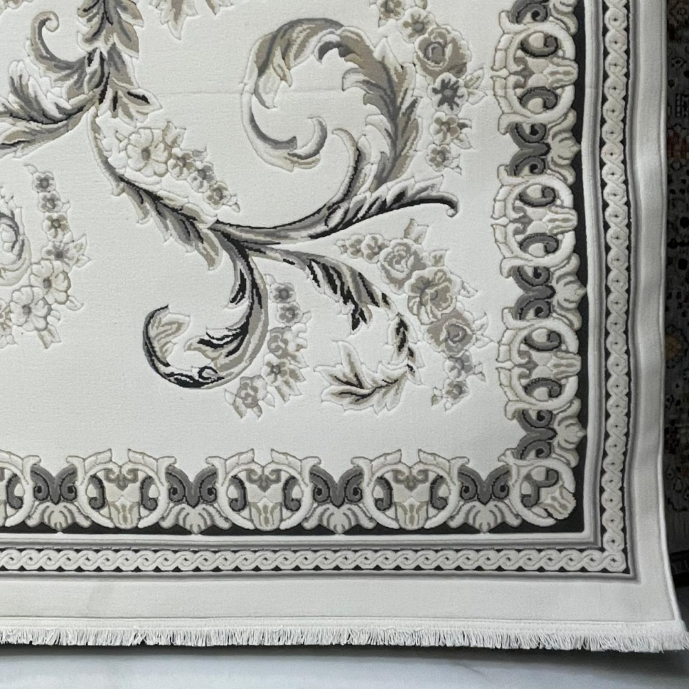 سجاد تركي روما 41580A اسود كريم مقاس 400*500