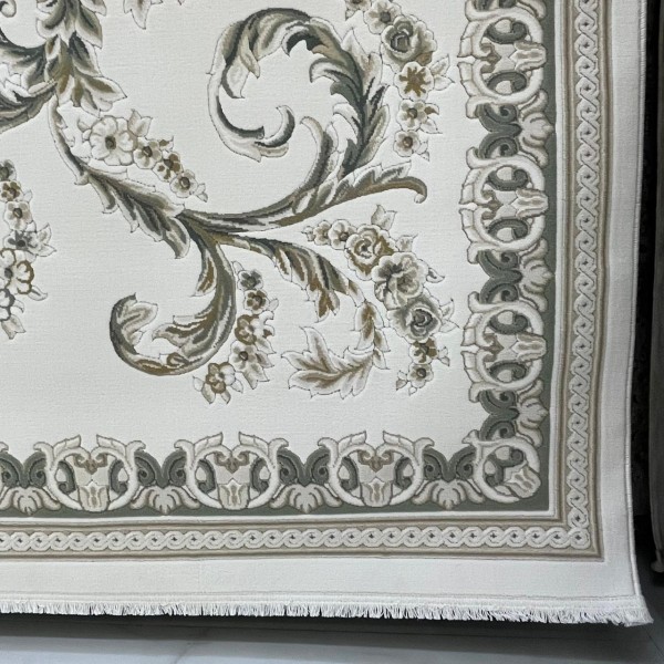 Turkish Lorian 41580A Rug cream green Size 400*500