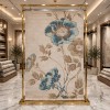 Turkish rose Carpet 43638A CREAM BROWN Size 250*350