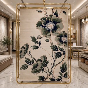 Turkish rose Carpet 43638A CREAM green Size 150*220