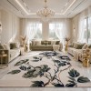 Turkish rose Carpet 43638A CREAM green Size 150*220