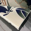 Turkish rose Carpet 43638A CREAM green Size 150*220