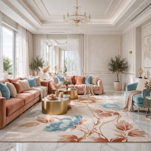 سجاد روز تركي 43638A كريم تيرا مقاس 250*350