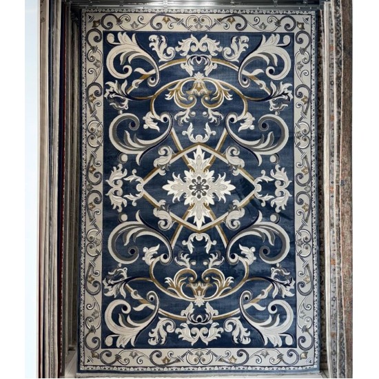 Royal Turkish Oriental Rug G0001 Light Navy Size 200*200 Royal Turkish Oriental Rug G0001 Light Navy Size 200*200