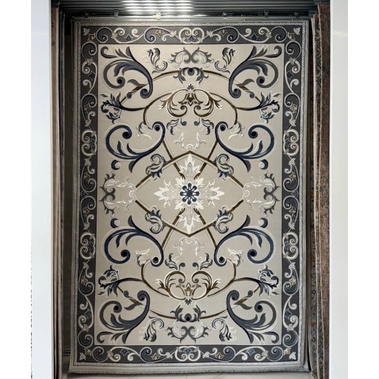 Royal Turkish Oriental Rug G0001 beige gray Size 150*150 Royal Turkish Oriental Rug G0001 beige gray Size 150*150
