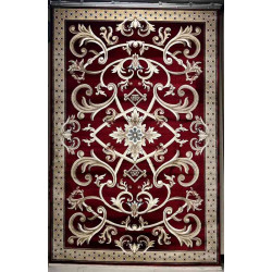 سجاد تركي سفير نقش فرنسي احمر عنابي مقاس 100*200