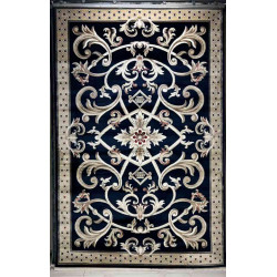 سجاد تركي سفير نقش فرنسي كحلي مقاس 100*200