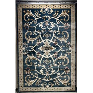 Turkish Ambassador carpet French engraving Blue size 400*600