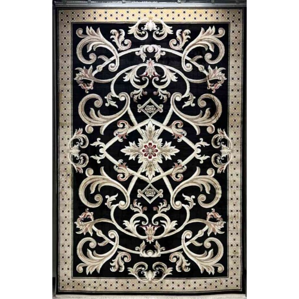 Turkish Ambassador carpet French engraving Black size 400*600