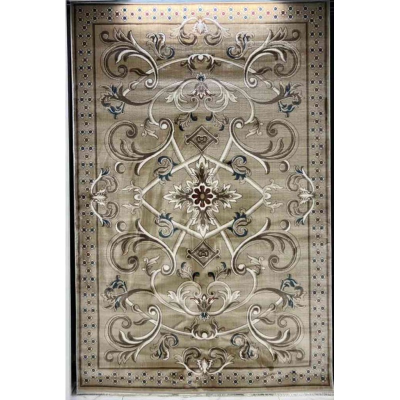 Turkish Ambassador carpet French engraving beige size 250*350
