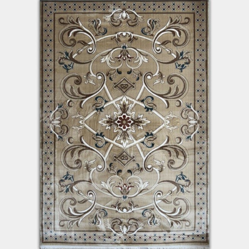 Turkish Ambassador carpet French engraving beige size 250*350