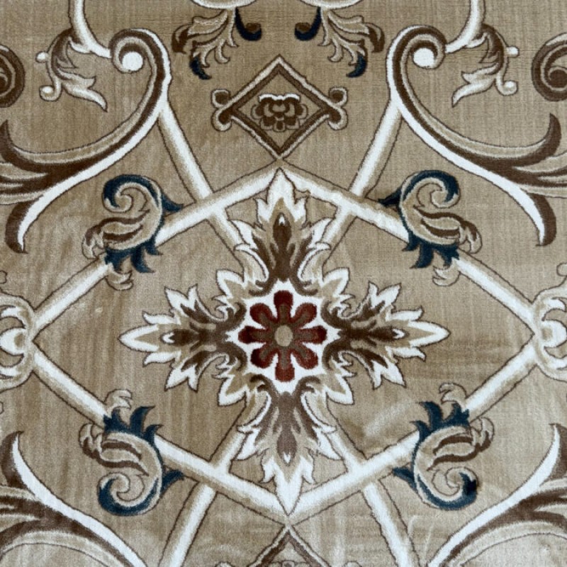Turkish Ambassador carpet French engraving beige size 250*350