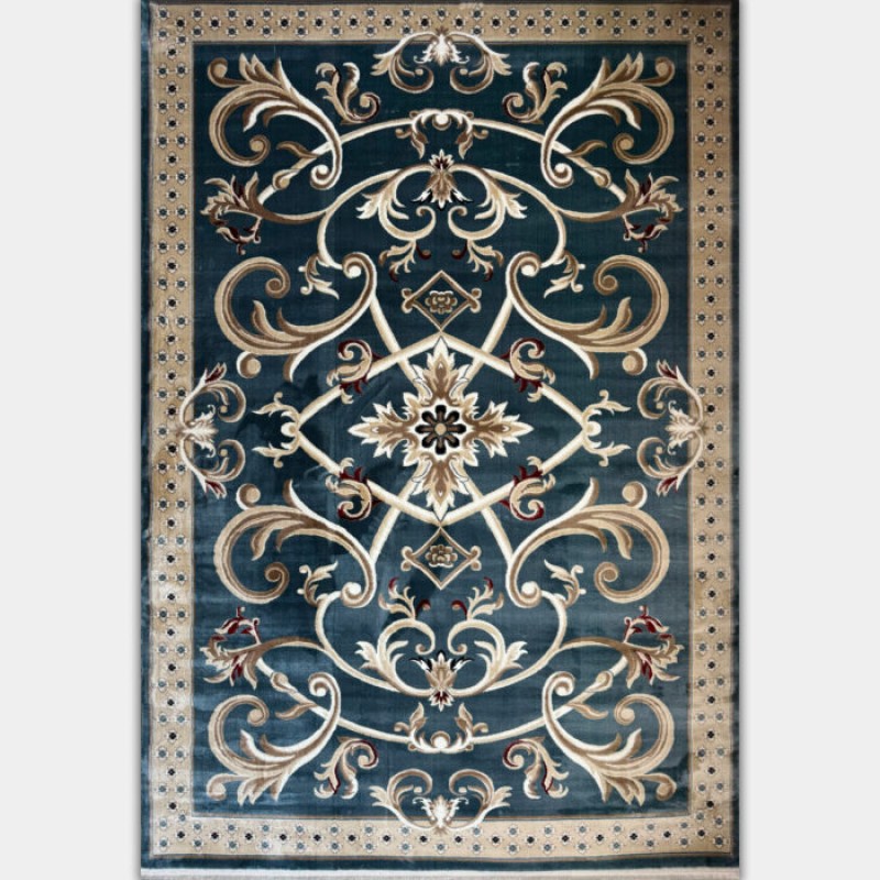Turkish Ambassador carpet French engraving Blue size 400*600