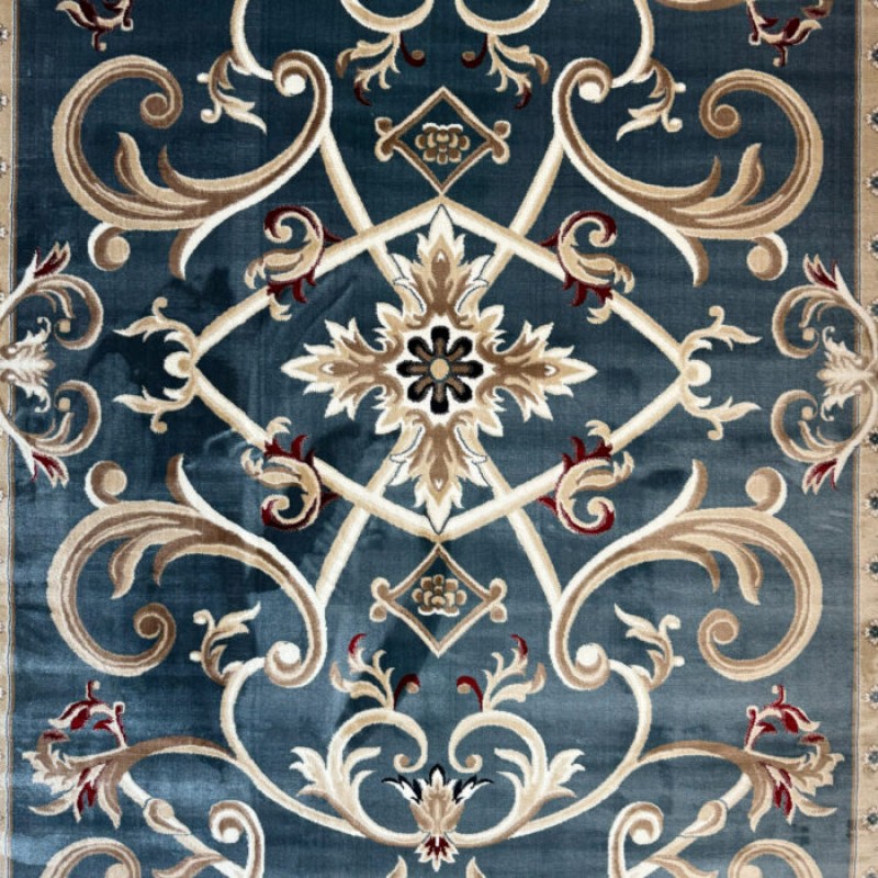 Turkish Ambassador carpet French engraving Blue size 400*600