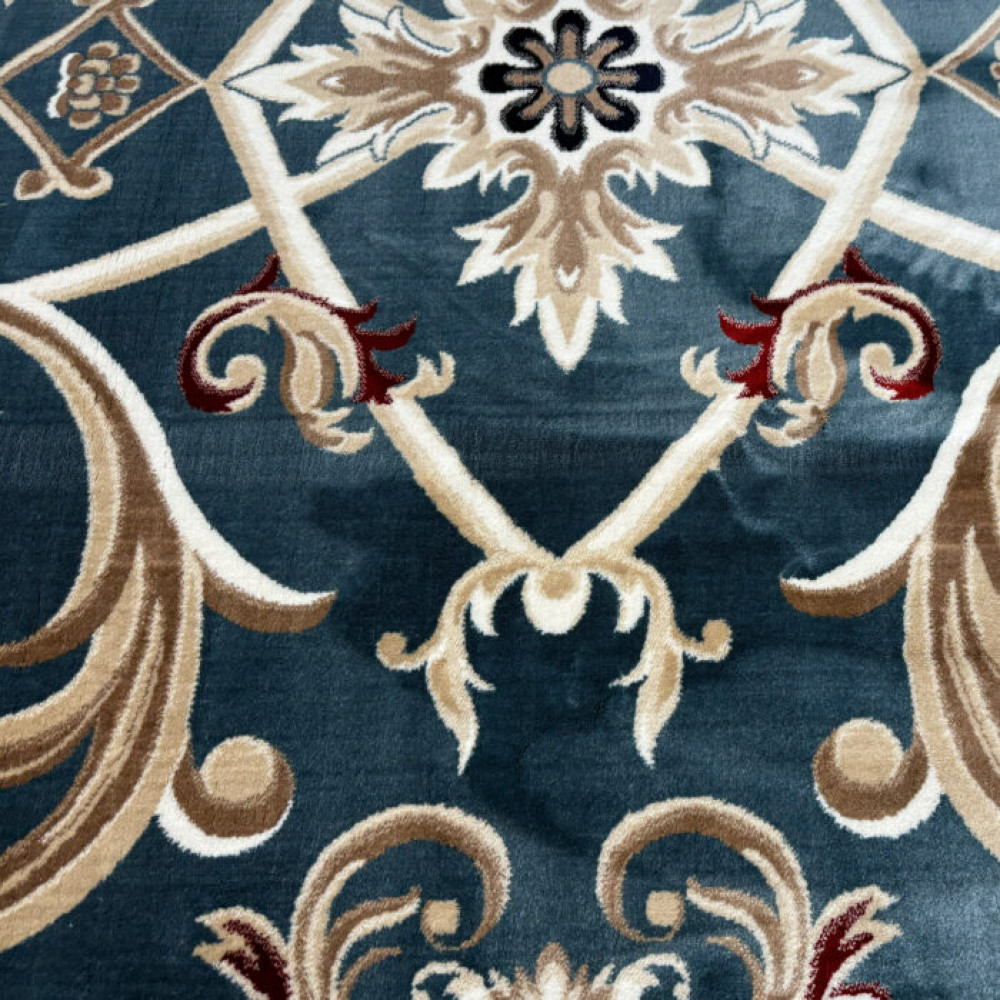 سجاد تركي سفير نقش فرنسي سماوي مقاس 400*500