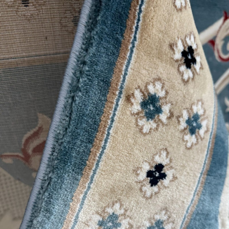 Turkish Ambassador carpet French engraving Blue size 400*600